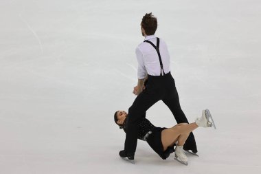 Sara Conti / Niccolo Macii (Ita), İtalya 'nın Torino şehrinde düzenlenen 2022 ISU ISU Buz Pateni Grand Prix finalleri sırasında Palavela Torino' da düzenlenen Artistik Patinaj Grand Prix Finali sırasında gerçekleştirildi.