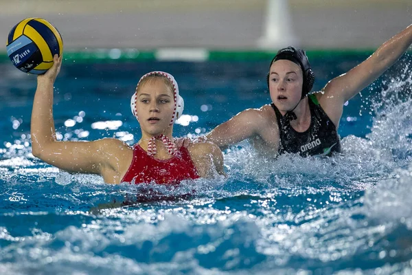 Sofia Tornarou Olympiacos Piraeus Durante Waterpolo Liga Campeones Femenina Olympiacos — Foto de Stock