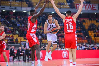 #Euroleague sırasındaki Virtus Segafredo Bologna 'dan 44 MILOS TEODOSIC, 12. Raunt, 9 Aralık 2022 tarihinde Atina, Yunanistan' da Olympiacos Pire ve Virtus Segafredo Bologna arasında oynanan karşılaşma. - Fotoğraf: Stefanos Kyriazis / LiveMedi