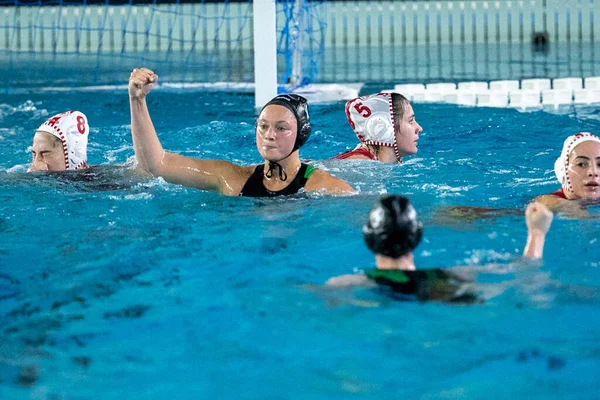 Maxine Celine Schaap Zaan 于2022年12月9日在意大利罗马Frecciarossa Water Polo举行的水球女足冠军联赛 Waterpolo Women Champions — 图库照片
