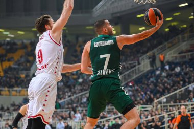 #7 ELEFTHERIOS BOCHORIDIS of Panathinaikos Athens, 12. Raunt, Atina Panathinaikos ile EA7 Emporio Armani Milano arasında 8 Aralık 2022 tarihinde Atina, Atina 'da oynanan karşılaşma. - Fotoğraf: Stefanos Kyriazis / LiveMedi