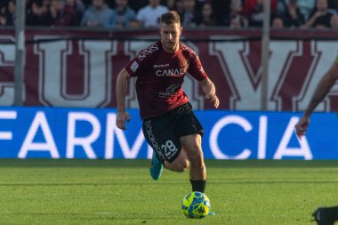 İtalyan futbol takımı Serie B maçında Gagliolo Riccardo Reggina portresi Reggina 1914 ile Frosinone Calcio arasında Reggio Calabria, İtalya 'daki Oreste Granillo Stadyumu' nda oynanmıştır.