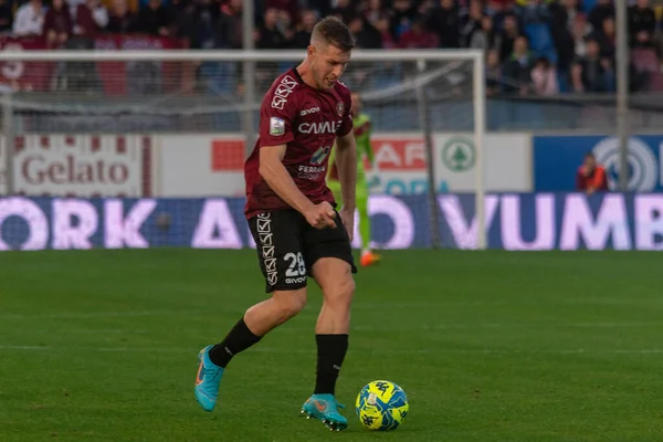İtalyan futbol takımı Serie B maçında Gagliolo Riccardo Reggina portresi Reggina 1914 ile Frosinone Calcio arasında Reggio Calabria, İtalya 'daki Oreste Granillo Stadyumu' nda oynanmıştır.