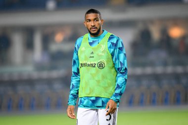 İtalya 'nın Verona şehrindeki Marcantonio Bentegodi Stadyumu' nda oynanan Hellas Verona FC-Juventus FC maçı sırasında Juventus Bremer portresi - 10 Kasım 2022
