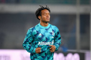 Juventus 'un İtalya futbolu sırasındaki Juan Cuadrado portresi 10 Kasım 2022' de İtalya 'nın Verona kentindeki Marcantonio Bentegodi Stadyumu' nda Hellas Verona FC 'ye karşı Juventus FC (portreler arşivi) maçı.
