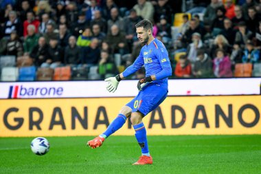 Lecce 'nin Wladimiro Falcone portresi İtalyan futbolu Serie A maçı sırasında Udinese Calcio ile ABD Lecce (portreler arşivi) Udine, İtalya' daki Dacia Arena stadyumunda, Kasım 04, 2022 - Fotoğraf: Ettore Griffon