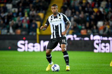 Udinese 'nin Walace Souza Silva portresi İtalya futbol takımı Serie A maçında Udinese Calcio ile ABD Lecce (portreler arşivi) maçında Udine, İtalya' daki Dacia Arena stadyumunda, Kasım 04, 2022 - Fotoğraf: Ettore Griffon