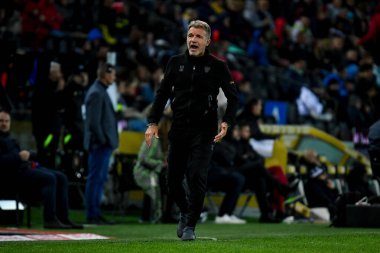 Lecce 'nin teknik direktörü Marco Baroni, İtalya futbol takımı Serie A maçında Udinese Calcio ile ABD Lecce (portreler arşivi) maçında Udine, İtalya' daki Dacia Arena Stadyumu 'nda, 4 Kasım 2022 - Fotoğraf: Ettore Griffon