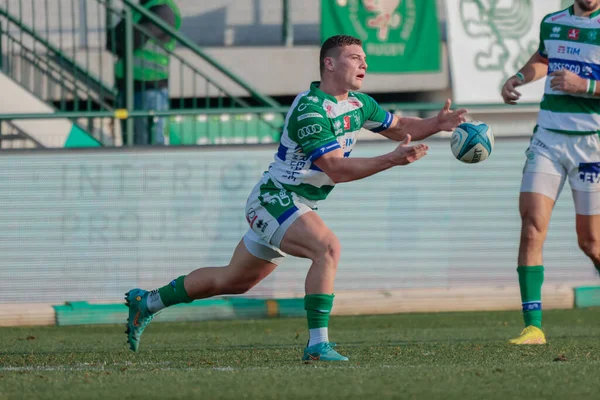 Alessandro Garbisi (Benetton Rugby) United Rugby Şampiyonası maçında Benetton Rugby, Zebre Rugby Club 'a karşı Treviso, İtalya' daki Monigo Stadyumu 'nda, 24 Aralık 2022 - Fotoğraf: Mattia Radon