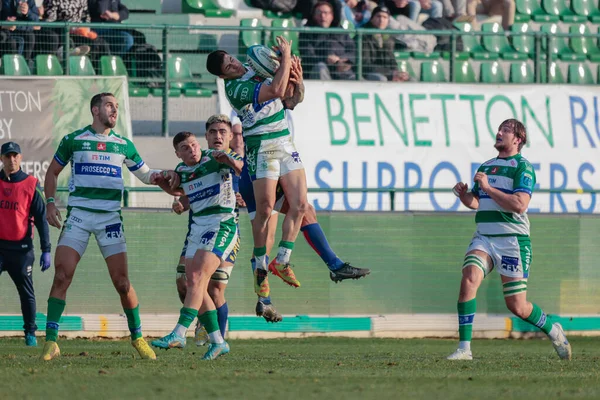 Tomas Albornoz (Benetton Rugby) United Rugby Şampiyonası maçında Benetton Rugby, Zebre Rugby Club 'a karşı Treviso, İtalya' daki Monigo stadyumunda, 24 Aralık 2022 - Fotoğraf: Mattia Radon