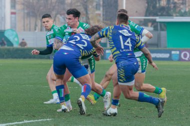 Jacob Umaga (Benetton Rugby) United Rugby Şampiyonası maçında Benetton Rugby, Zebre Rugby Club 'a karşı Treviso, İtalya' daki Monigo stadyumunda, 24 Aralık 2022 - Fotoğraf: Mattia Radon