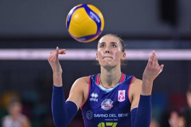 Ekaterina Antropova (Savino Del Bene Scandicci) Voleybol CEV Kadınlar Kupası Şampiyonası sırasında Galatasaray HDI Sigorta İstanbul 'a karşı, 22 Aralık 2022 - Fotoğraf: Lisa Guglielm