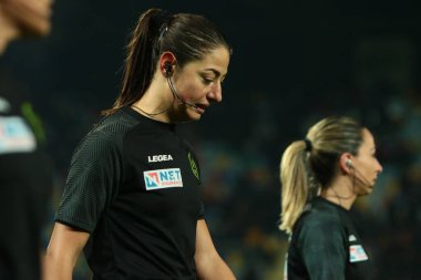 Maria Sole Ferrieri Caputi (hakem) İtalyan futbol takımı Serie B maçında Frosinone Calcio, Ternana Calcio 'ya karşı Frosinone' deki Benito Stirpe Stadyumu 'nda, 26 Aralık 2022 - Fotoğraf: Raffaele Cont