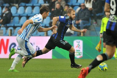 Giuseppe Sibilli (Pisa) İtalya 'nın Ferrara kentindeki Paolo Mazza Stadyumu' nda oynanan İtalyan futbolu Serie B karşılaşmasında, 26 Aralık 2022 - Gabriele Masott