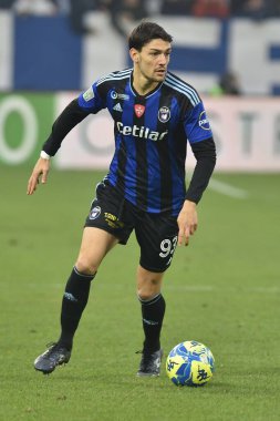 Federico Barba (Pisa) İtalya 'nın Ferrara kentindeki Paolo Mazza Stadyumu' nda 26 Aralık 2022 tarihinde oynanan İtalyan Serie B karşılaşmasında SPAL - Gabriele Masott