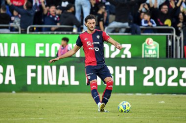 26 Aralık 2022 'de İtalya' nın Cagliari kentinde oynanan Cagliari maçında Cagliari - Luigi Can