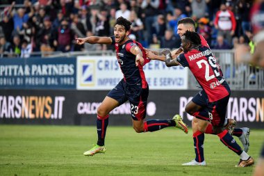 Cagliari Calcio 'dan Nunzio Lella, Esultanza, Joy gol attıktan sonra İtalya' nın Cagliari, İtalya 'daki Cagliari maçında Cagliari-Cosenza maçı sırasında, 26 Aralık 2022 - Credit: Luigi Can