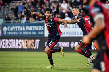 Cagliari Calcio 'dan Nunzio Lella, Esultanza, Joy gol attıktan sonra İtalya' nın Cagliari, İtalya 'daki Cagliari maçında Cagliari-Cosenza maçı sırasında, 26 Aralık 2022 - Credit: Luigi Can