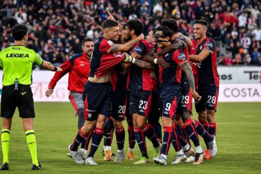 Cagliari Calcio 'dan Nunzio Lella, Esultanza, Joy gol attıktan sonra İtalya' nın Cagliari, İtalya 'daki Cagliari maçında Cagliari-Cosenza maçı sırasında, 26 Aralık 2022 - Credit: Luigi Can