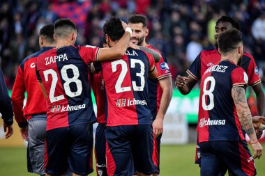 Cagliari Calcio 'dan Nunzio Lella, Esultanza, Joy gol attıktan sonra İtalya' nın Cagliari, İtalya 'daki Cagliari maçında Cagliari-Cosenza maçı sırasında, 26 Aralık 2022 - Credit: Luigi Can