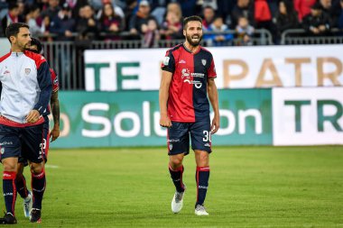 Cagliari Calcio takımından Leonardo Pavoletti İtalya 'nın Cagliari kentinde oynanan Cagliari maçında, 26 Aralık 2022 - Fotoğraf: Luigi Can