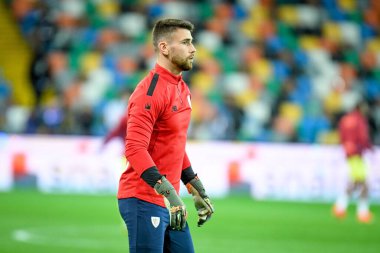 Athletic Bilbao 'nun Unai Simon portresi Udinese Calcio vs Athletic Bilbao (portreler arşivi) Udine, İtalya' da Dacia Arena 'da 17 Aralık 2022 - Fotoğraf: Ettore Griffon