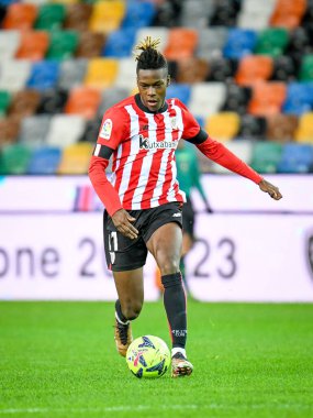 Athletic Bilbao 'nun Nico Williams portresi Udinese Calcio vs Athletic Bilbao (portreler arşivi) Dacia Arena' da 17 Aralık 2022 - Fotoğraf: Ettore Griffon
