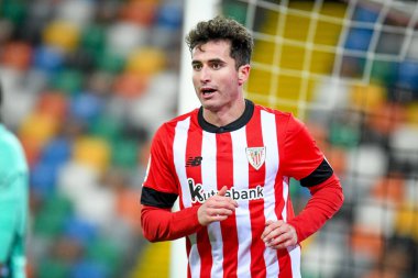 Athletic Bilbao 'nun Jon Morcillo portresi Udine, İtalya' daki Dacia Arena 'da oynanan Udinese Calcio vs Athletic Bilbao maçında (portreler arşivi) 17 Aralık 2022 - Fotoğraf: Ettore Griffon