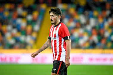 Athletic Bilbao 'nun Unai Vencedor portresi Udinese Calcio vs Athletic Bilbao (portreler arşivi) maçı sırasında 17 Aralık 2022' de İtalya 'nın Udine kentindeki Dacia Arena' da sahnelendi.