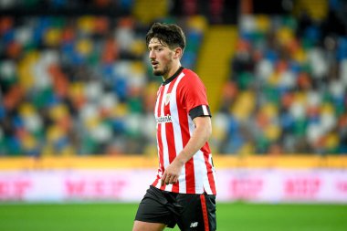 Athletic Bilbao 'nun Unai Vencedor portresi Udinese Calcio vs Athletic Bilbao (portreler arşivi) maçı sırasında 17 Aralık 2022' de İtalya 'nın Udine kentindeki Dacia Arena' da sahnelendi.
