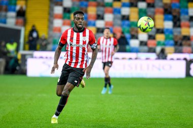Athletic Bilbao 'nun Inaki Williams portresi Udinese Calcio vs Athletic Bilbao (portreler arşivi) maçı sırasında 17 Aralık 2022' de İtalya 'nın Udine kentindeki Dacia Arena' da çekildi.