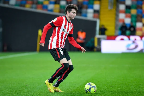 Athletic Bilbao 'nun Jon Morcillo portresi Udine, İtalya' daki Dacia Arena 'da oynanan Udinese Calcio vs Athletic Bilbao maçında (portreler arşivi) 17 Aralık 2022 - Fotoğraf: Ettore Griffon