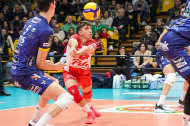 Coppa Italia Volley Del Monte (Valsa Group Modena) (Itas Trentino) İtalyan Voleybol Erkekler Kupası Valsa Group Modena-Itas Trentino maçında, 28 Aralık 2022 - Fotoğraf: Fabio Patami