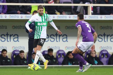 Domenico Berardi (Sassuolo) during italian soccer Serie A match ACF Fiorentina vs US Sassuolo at the Artemio Franchi stadium in Florence, Italy, January 07, 2023 - Credit: Luca Amedeo Bizzarr
