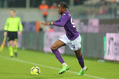 Christian Kouame (Fiorentina) during italian soccer Serie A match ACF Fiorentina vs US Sassuolo at the Artemio Franchi stadium in Florence, Italy, January 07, 2023 - Credit: Luca Amedeo Bizzarr