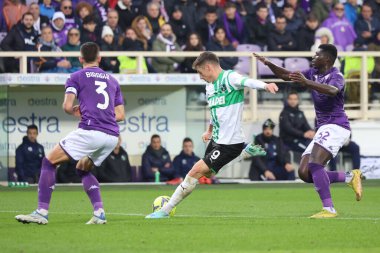 Andrea Pinamonti (Sassuolo) during italian soccer Serie A match ACF Fiorentina vs US Sassuolo at the Artemio Franchi stadium in Florence, Italy, January 07, 2023 - Credit: Luca Amedeo Bizzarr