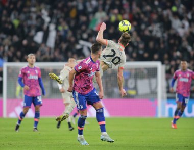 Jaka Bijol of Udinese Calcio and Arkadiusz Milik of Juventus Fc during the Italian Serie A, football match between Juventus Fc and Udinese Calcio on Jannuary 07, 2023 at Allianz Stadium, Turin, Italy. Photo Nderim Kaceli - Credit: Nderim Kaceli/LiveM