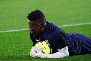 Andre Onana (FC Inter) during italian soccer Serie A match AC Monza vs Inter - FC Internazionale at the U-Power Stadium in Monza, Italy, January 07, 2023 - Credit: Luca Rossin