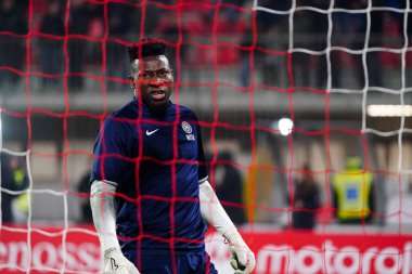 Andre Onana (FC Inter) during italian soccer Serie A match AC Monza vs Inter - FC Internazionale at the U-Power Stadium in Monza, Italy, January 07, 2023 - Credit: Luca Rossin