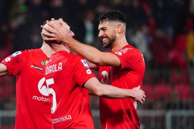 Luca Caldirola (AC Monza) and Pablo Mari (AC Monza) celebrates the end of the match during italian soccer Serie A match AC Monza vs Inter - FC Internazionale at the U-Power Stadium in Monza, Italy, January 07, 2023 - Credit: Luca Rossin
