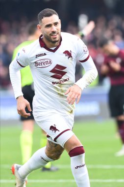 Antonio Sanabria of Torino FC  celebrates after scoring goal  during the friendly football match US Salernitana 1919 v FC Torino  at Arechi stadium  - Credit: Agostino Gemito/LiveMedi
