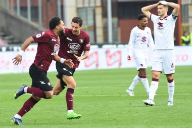Tonny Vilhena of US Salernitana  rejoices after scoring a goal of 1-1 during the friendly football match US Salernitana 1919 v FC Torino  at Arechi stadium  - Credit: Agostino Gemito/LiveMedi