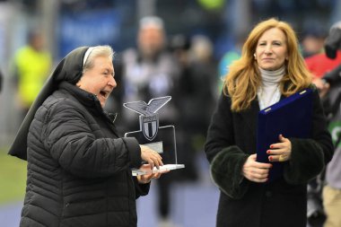 Nun Paola during the 17th day of the Serie A Championship between S.S. Lazio vs Empoli F.C. on January 8, 2023 at the Stadio Olimpico in Rome, Italy. - Credit: Domenico Cippitelli/LiveMedi