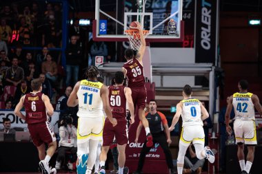 Derek Willis (Umana Reyer Venezia) during Italian Basketball A Serie  Championship Umana Reyer Venezia vs Tezenis Verona at the Taliercio in Venice, Italy, January 08, 2023 - Credit: Mattia Radon