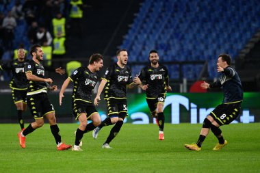 Gabriel Marin (Empoli FC) celebrates after scoring the goal 2-2 during the Italian Football Championship League A 2022/2023 match between SS Lazio vs Empoli FC at the Olimpic Stadium in Rome on 08 January 2023. - Credit: Fabrizio Corradetti/LiveMedi