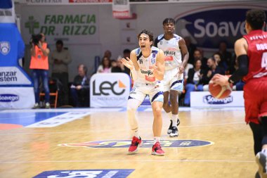 Bruno Mascolo (Happycasa Brindisi) during Italian Basketball A Serie  Championship Happy Casa Brindisi vs Openjobmetis Varese at the PalaPentassuglia in Brindisi, Italy, January 08, 2023 - Credit: Damiano Tasc