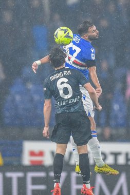 Mario Rui Silva Duarte (Napoli) - Mehdi Pascal Marcel Leris  (Sampdoria) during italian soccer Serie A match UC Sampdoria vs SSC Napoli at the Luigi Ferraris stadium in Genova, Italy, January 08, 2023 - Credit: Danilo Vig