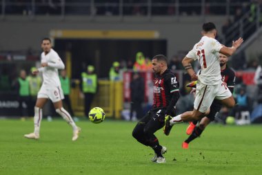 Ismael Bennacer of AC Milan in action during Serie A 2022/23 football match between AC Milan and AS Roma at San Siro Stadium, Milan, Italy on January 08, 2023 - Credit: Fabrizio Carabelli/LiveMedi