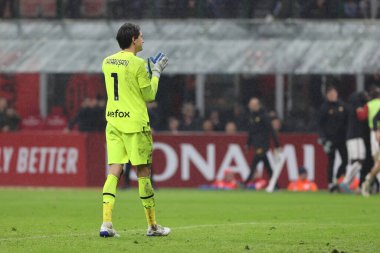 Ciprian Tatarusanu of AC Milan reacts during Serie A 2022/23 football match between AC Milan and AS Roma at San Siro Stadium, Milan, Italy on January 08, 2023 - Credit: Fabrizio Carabelli/LiveMedi