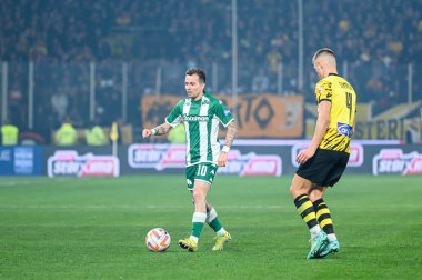 10 BERNARD of Panathinaikos FC during the Greek Super League, Matchday 17, match between Aek FC and Panathinaikos FC at Opap Arena Stadium on January 8, 2023 in Athens, Greece. - Credit: Stefanos Kyriazis/LiveMedi